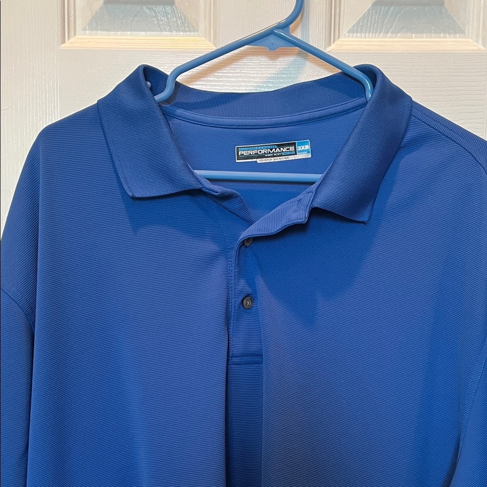 Roundtree & Yorke Performance Polo in Rich Blue